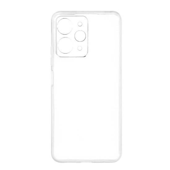 Capa de Silicone Macio com Moldura de Câmera para Xiaomi Redmi 12 4g Transparente